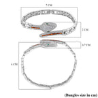 Couture Collection - Multi Colour Cubic Zirconia Serpentine Majesty Bracelet (Size - 7.5) 3.50 Ct._8282375_5