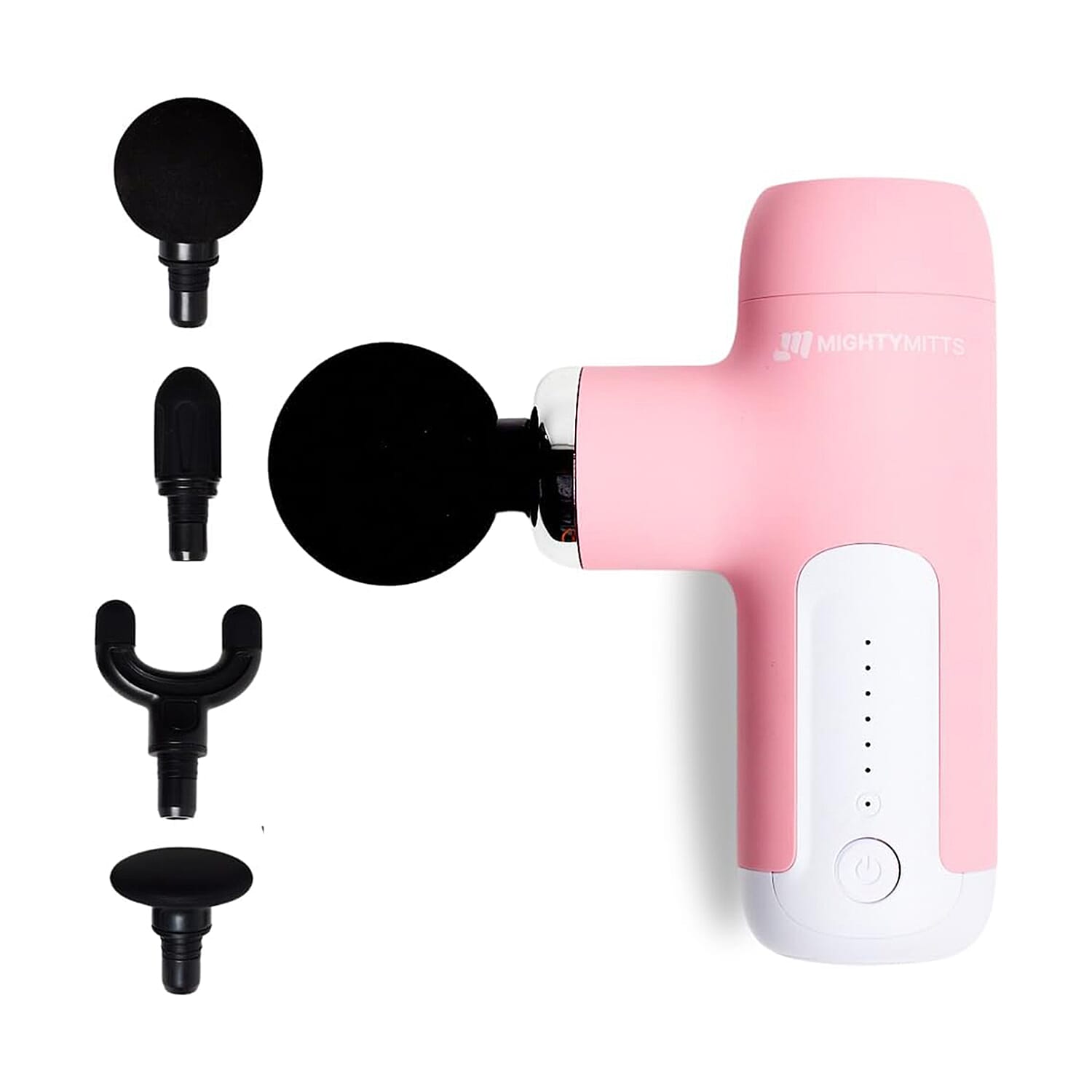 MightyMitts Portable Massage Gun for Deep Tissue Muscle Recovery with 4 Heads and 6 Speeds 8282770 0