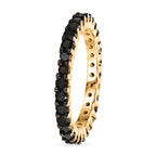 D'Joy Black Diamond Band Ring in 18K Vermeil Yellow Gold Plated Sterling Silver 1.11 Ct._8282805_3