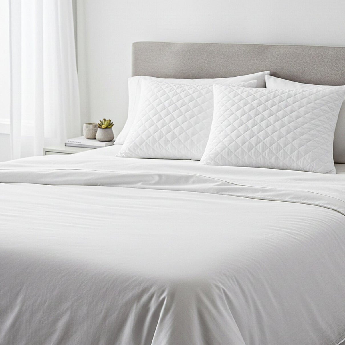 Livmore Pack of 2 Hotel Quality Quilted Pillows - White 8282817 3
