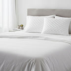 Livmore Pack of 2 Hotel Quality Quilted Pillows - White