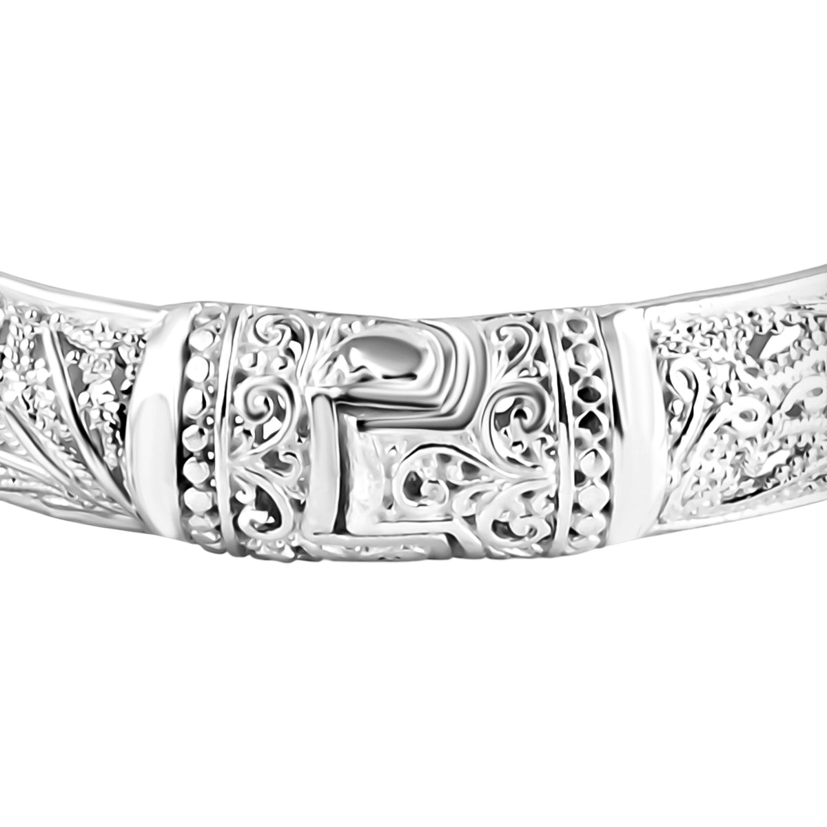 D'Joy Sterling Silver Bangle (Size - 7.5), Silver Wt. 34.62 Gms 8282879 5
