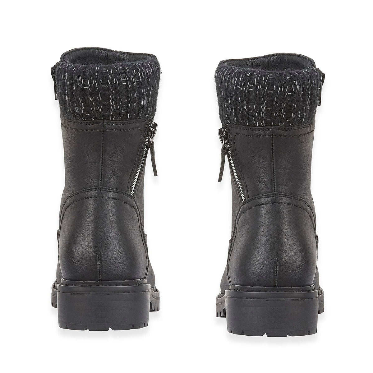 Emma Copenhagen Faux Suede Ankle Boots With Knit Cuff (Size 4) - Black 8283088 6