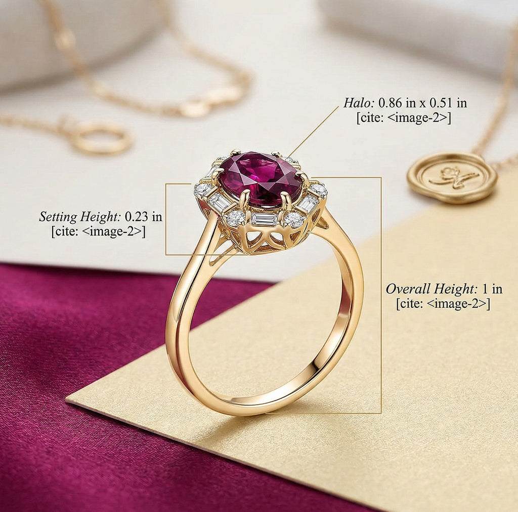 Luxuriant 10K Yellow Gold AAA Radiant Ember Garnet, Lab Grown Diamond GH, SI Main Stone With Side Stone Ring, Gold Wt.2.83 Gms  1.653  Ct._8284400_7