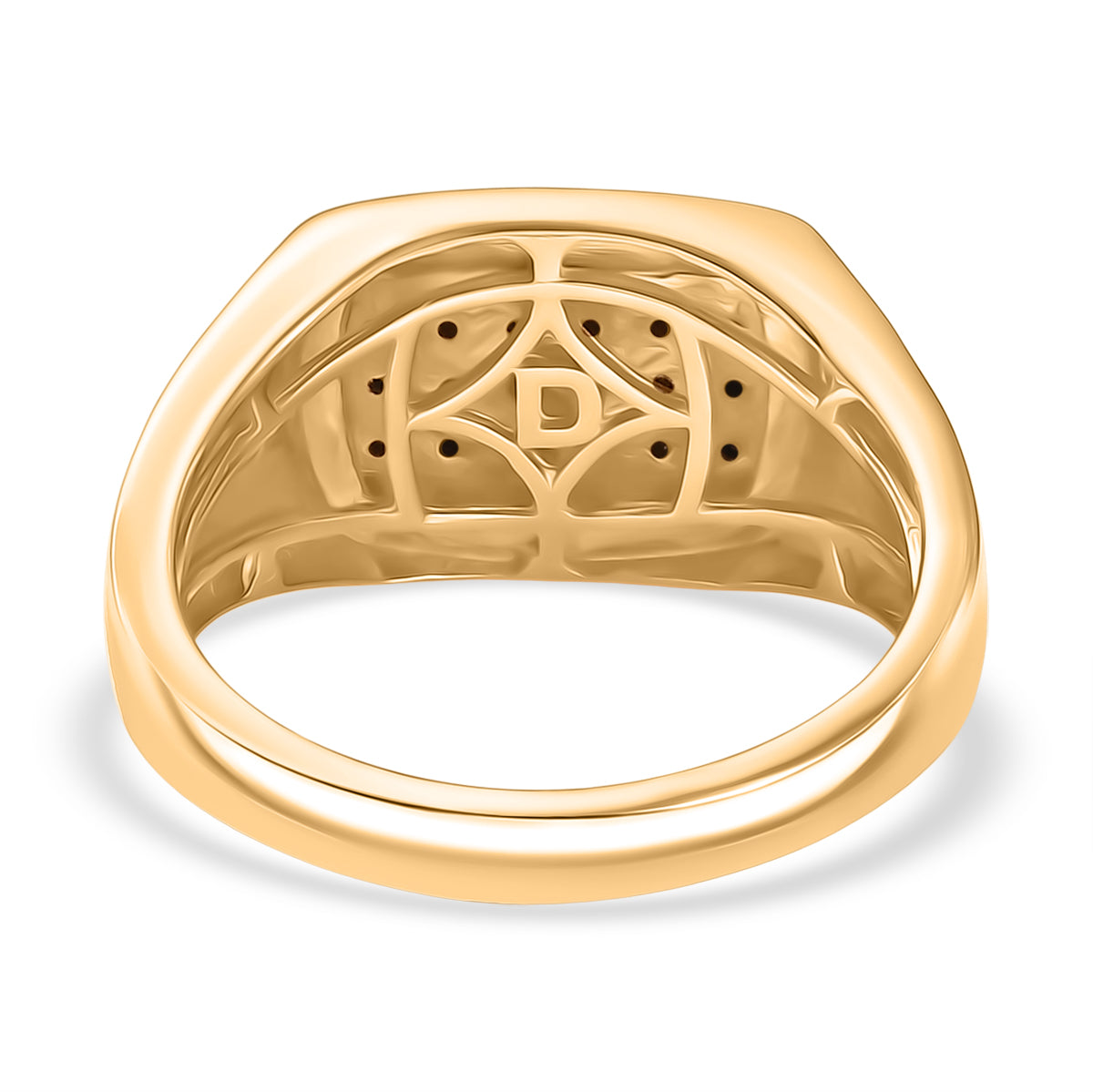 D'Joy Black Diamond Cluster Ring in 18K Vermeil Yellow Gold Plated Sterling Silver V32519960 5