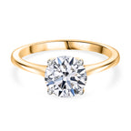 Luxuriant 14K Yellow Gold SGL Certified Lab Grown Diamond (VS/EF) Solitaire Ring 2.00 Ct._8284516