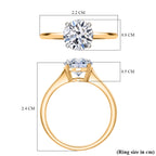 Luxuriant 14K Yellow Gold SGL Certified Lab Grown Diamond (VS/EF) Solitaire Ring 2.00 Ct._8284516_5