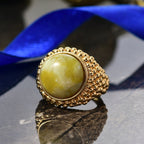EverTrue Connemara Marble Dome Ring in Yellow Gold Tone 10.20 Ct._8285097_1