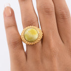 EverTrue Connemara Marble Dome Ring in Yellow Gold Tone 10.20 Ct._8285097_2