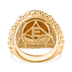 EverTrue Connemara Marble Dome Ring in Yellow Gold Tone 10.20 Ct._8285097_4