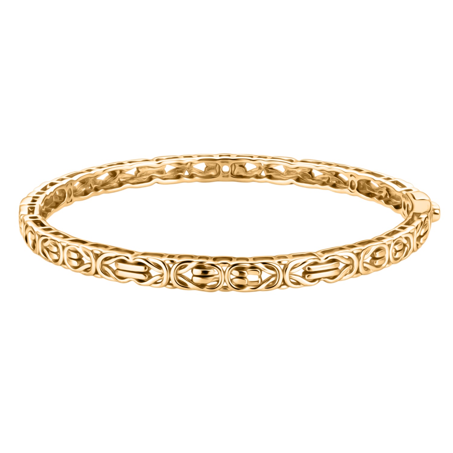 Byzantine Bangle Ethiopian Opal  (Size - 7.5) in Yellow Gold Tone 8285497 5