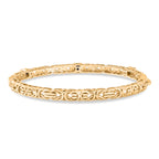 Byzantine Bangle  Masoala Blue Sapphire (Size-7.5) in Yellow Gold Tone_8285510_4