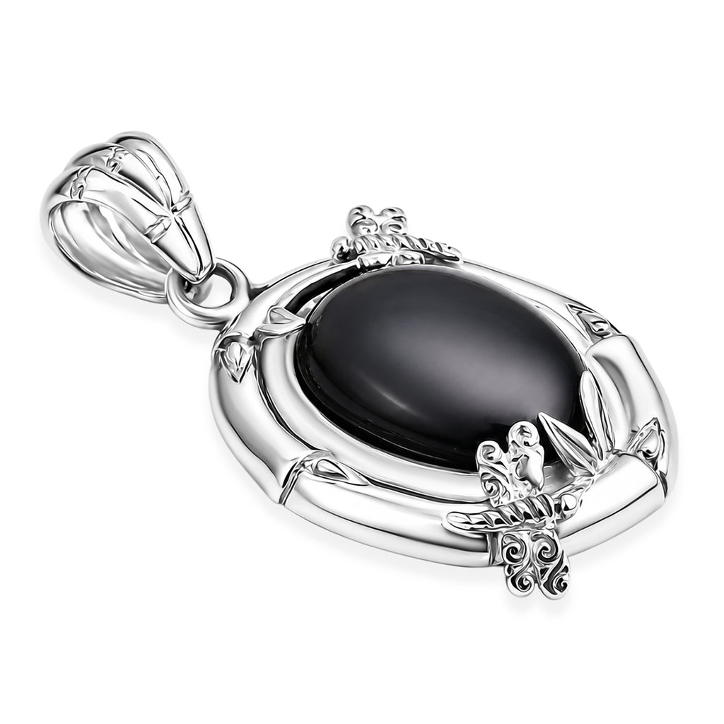Royal Bali Collection - D'Joy Labradorite Sterling Silver Solitaire Pendant 13.00 Ct._8285770_3