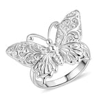 D'Joy Sterling Silver Butterfly Ring, Silver Wt. 5.60 Gms._8285845