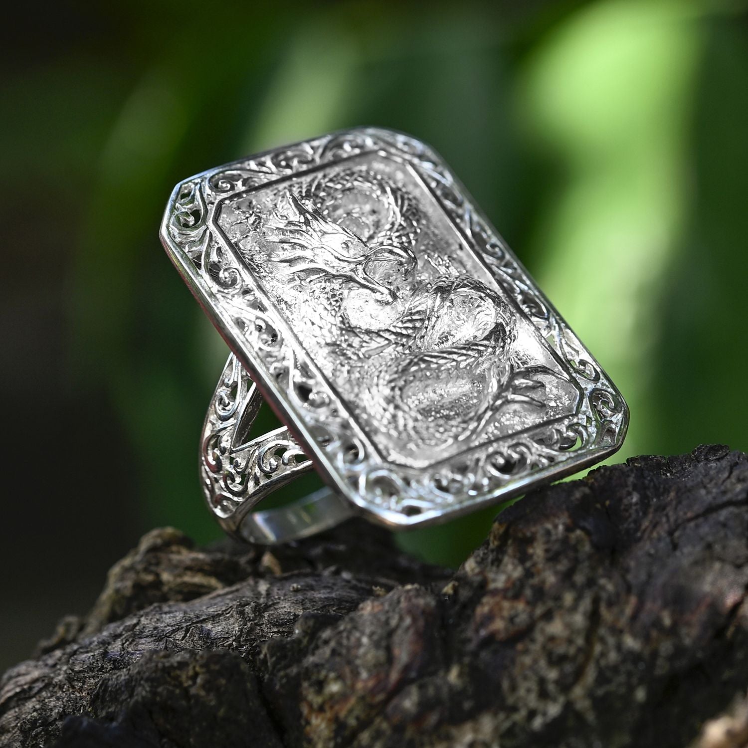 Royal Bali Collection - Sterling Silver Dragon Ring V32367223 7