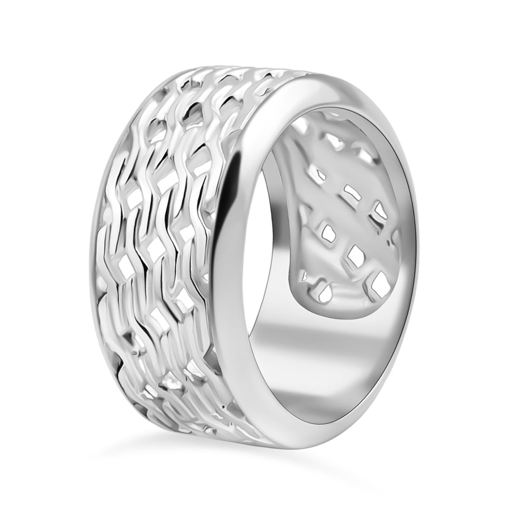 Royal Bali Collection - D'Joy Sterling Silver Band Ring, Silver Wt. 7.90 Gms._8285875_3