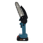 Livmore Handheld Cordless Chainsaw, 2x Batteries, 2x 6-Inch Chains - 20,000 Rpm Motor And 180W Power - Teal_8286077_6