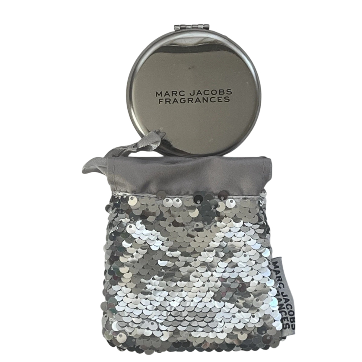 Marc Jacobs Fragrances Women's Silver Compact Mirror with Pouch 8286079 2