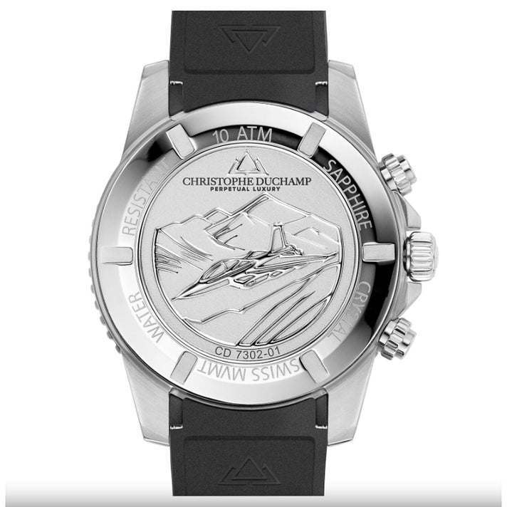 Men's Christophe Duchamp Velocitie V2 Black Chronograph Swiss Watch 8286155 2