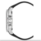 Christophe Duchamp Velocite V2 Swiss Z60 Chronograph 10ATM Mens Watch with Black Dial and Silicone Strap