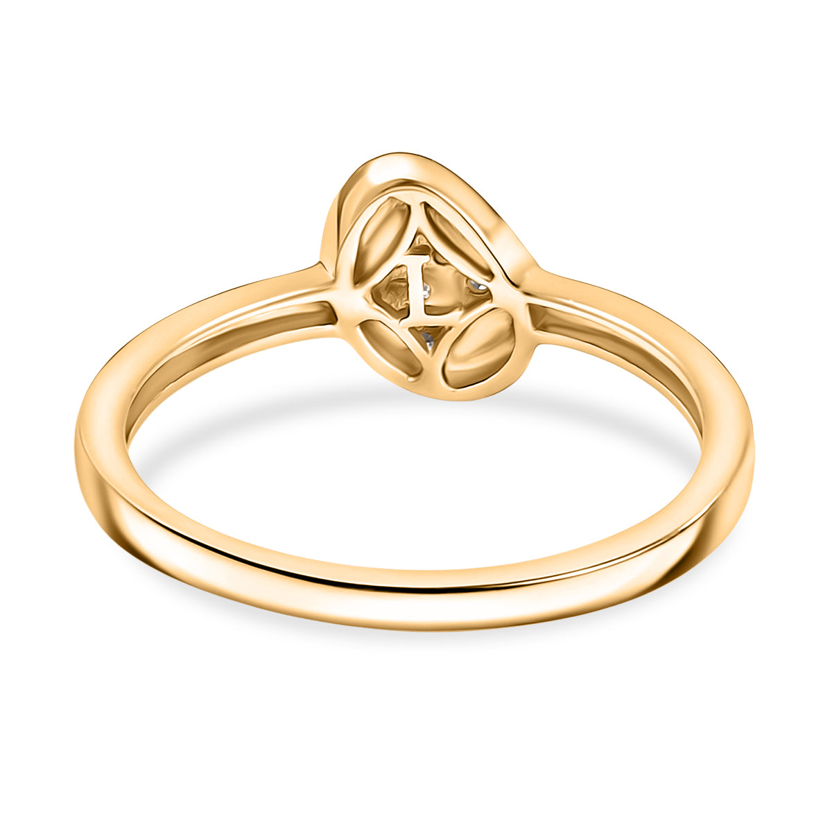 LUXURIANT Lab Grown Diamond Cluster Ring in 18K Vermeil Yellow Gold Plated Sterling Silver 8286543 5