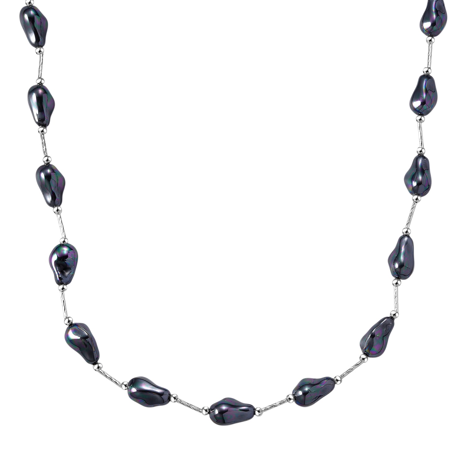 Peacock Shell Pearl Necklace (Size 28 - 2 Ext) with Lobster Clasp 8286952 0