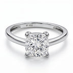 Luxuriant - 950 Platinum SGL Certified (VS/GH) Lab Grown Diamond Cushion Cut Ring 2.00 Ct, Platinum Wt. 4.35 Gms._8287096