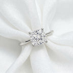 Luxuriant - 950 Platinum SGL Certified (VS/GH) Lab Grown Diamond Cushion Cut Ring 2.00 Ct, Platinum Wt. 4.35 Gms._8287096_3
