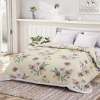 Livmore 4 Season Temperature Regulating Dohar (218 x 228 CM) - Cream & Light Purple_8287108