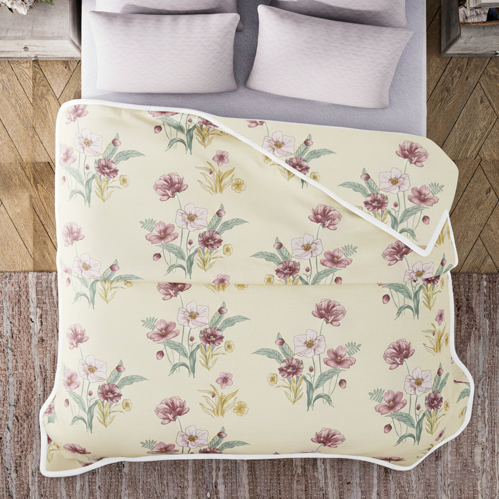 Livmore 4 Season Temperature Regulating Dohar (218 x 228 CM) - Cream & Light Purple_8287108_2