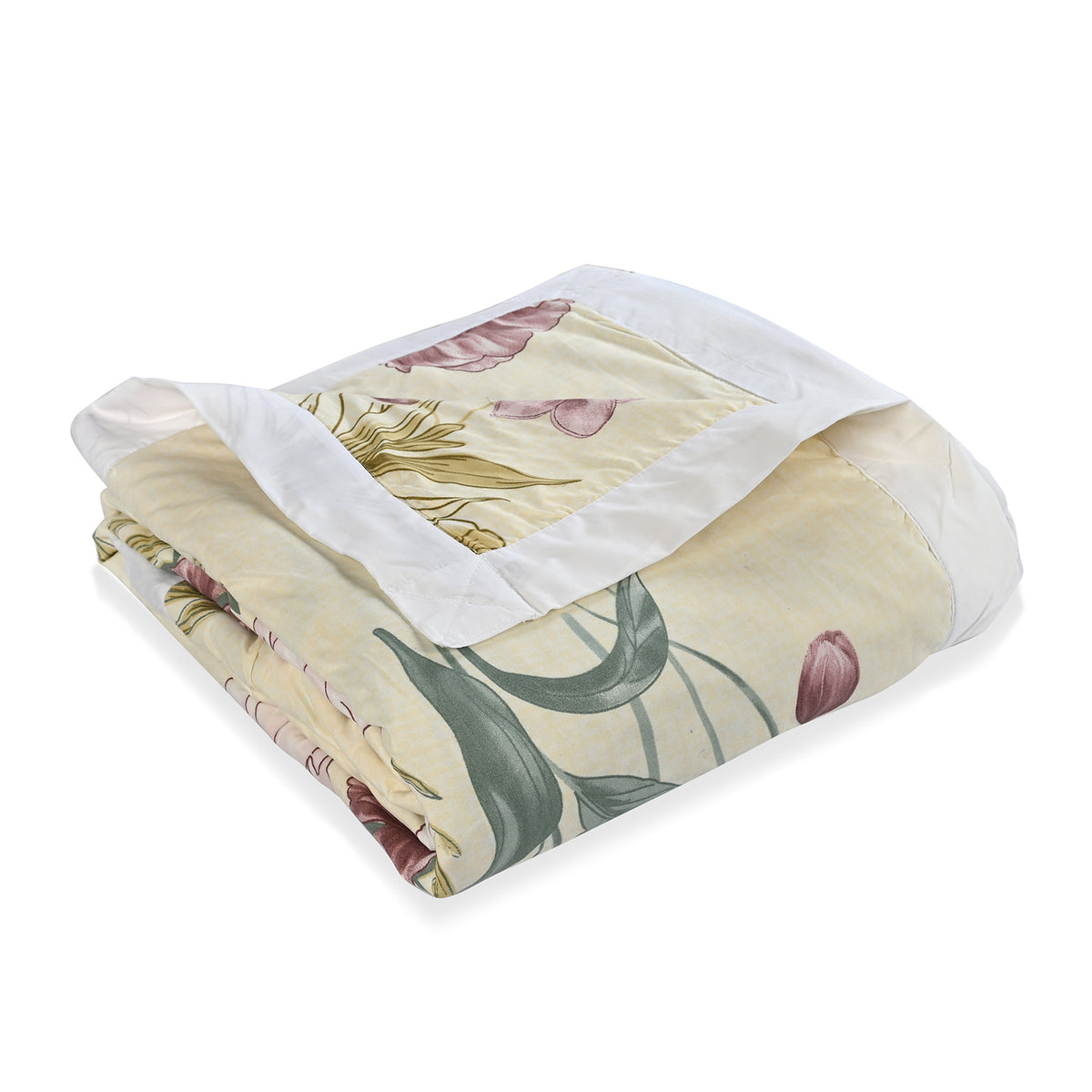 Livmore 4 Season Temperature Regulating Dohar (218 x 228 CM) - Cream &amp; Light Purple V32588649 4