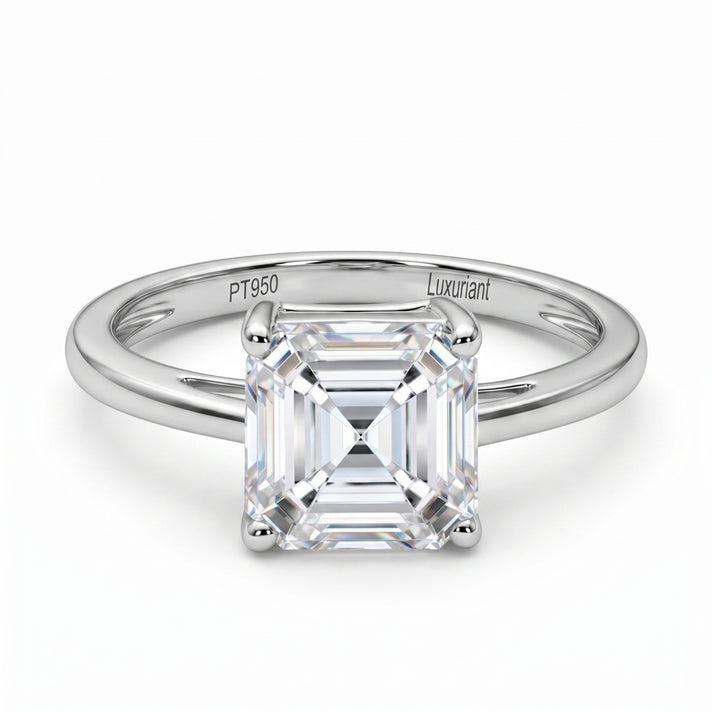 LUXURIANT 2 Ct. Lab Grown Diamond Round Cut Solitaire Platinum Ring (VS-EF) 7761622 1