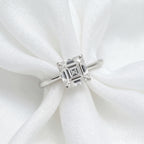 Rare Find Asscher Cut - Luxuriant SGL Certified 950 Platinum Lab Grown Diamond (VS/EF) Ring 2.01 Ct, Platinum Wt. 4.86 Gms._8287167_3