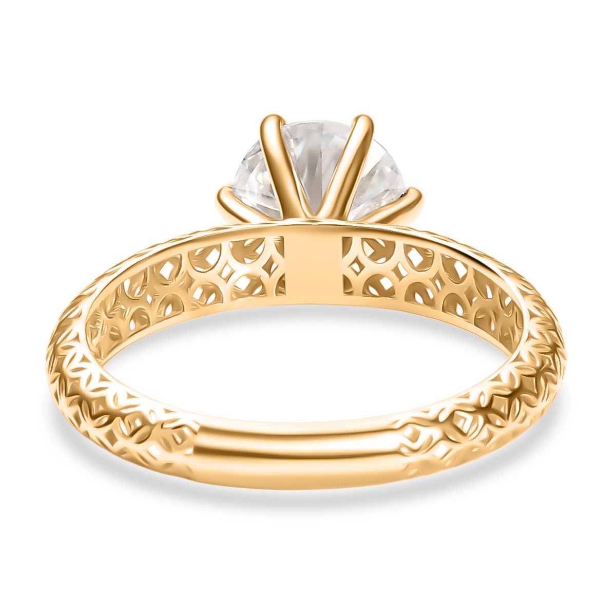 1.8 Ct. Moissanite Solitaire Ring in 9K Yellow Gold 8287214 5