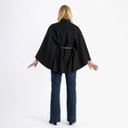 Pure And Natural Classic Cape With Belt (One Size) - Black_8287288_6