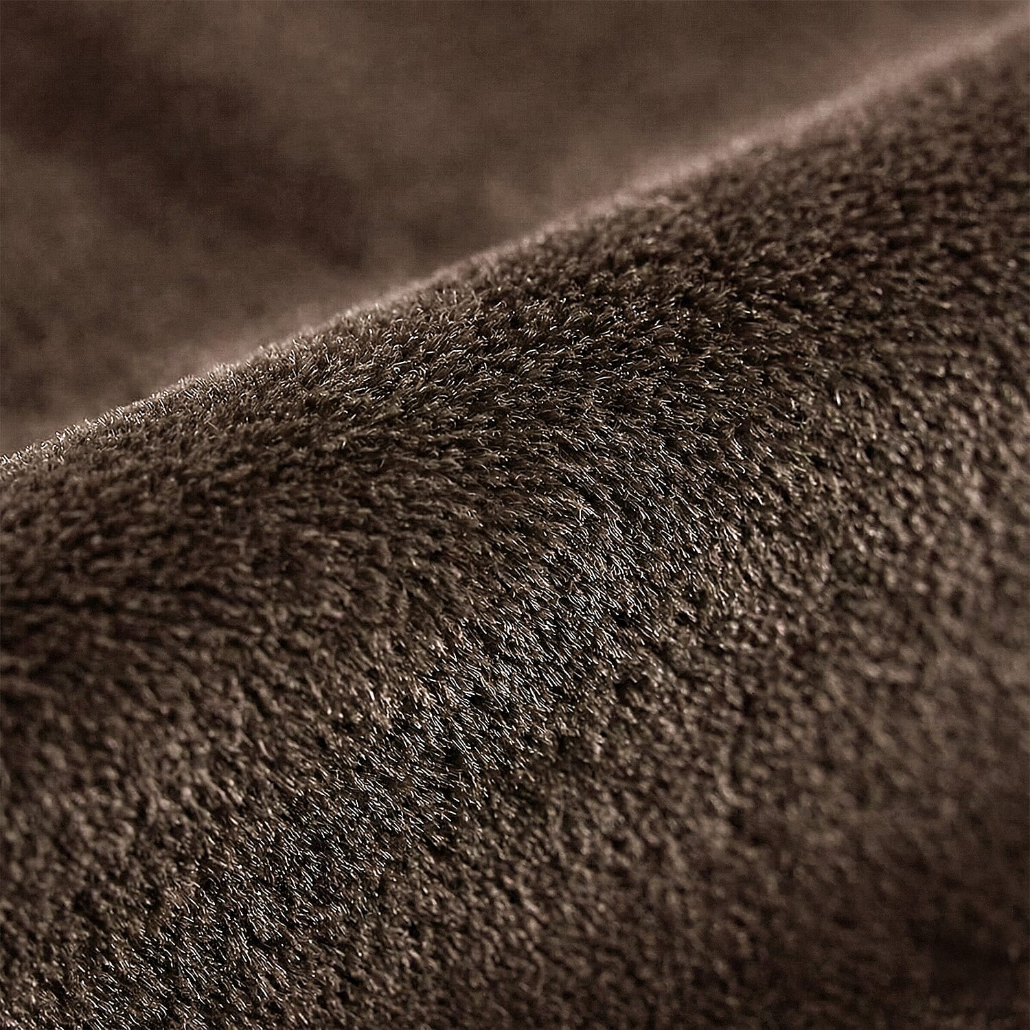 Closeout Offer - Crushed Velvet Ring Top Lined Curtains (66 x 54 inch) - Chocolate 8287302 2