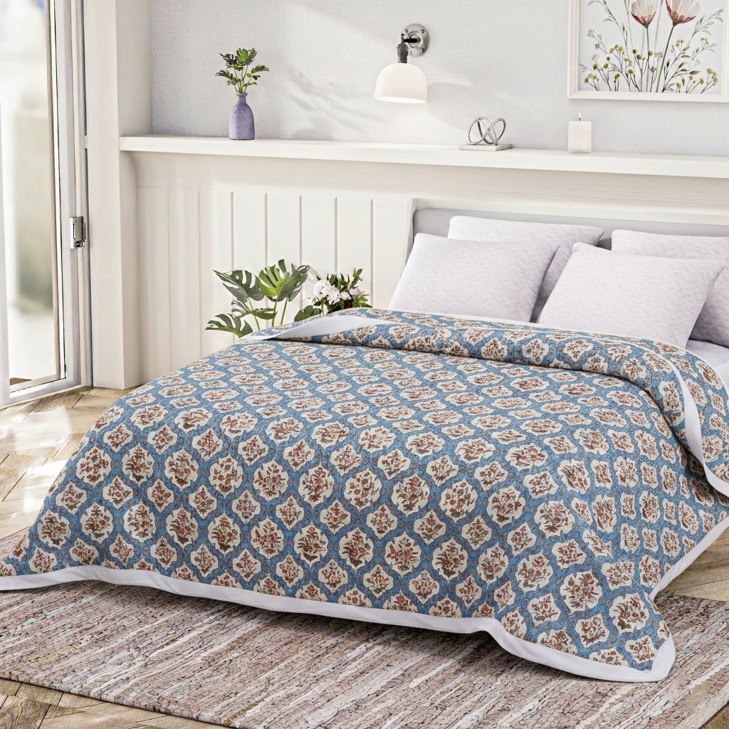 Livmore 4 Season Temperature Regulating Dohar (218 x 228 CM) - Light Blue V32588481 0