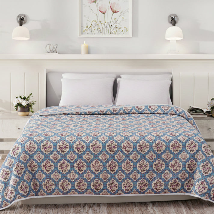 Livmore 4 Season Temperature Regulating Dohar (218 x 228 CM) - Light Blue V32651225 2