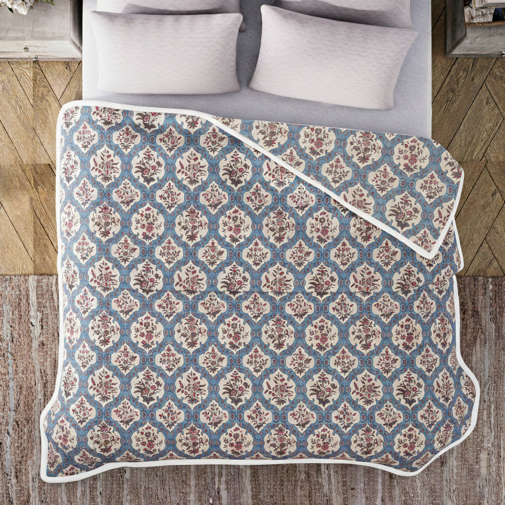 Livmore 4 Season Temperature Regulating Dohar (218 x 228 CM) - Light Blue V32588481 3