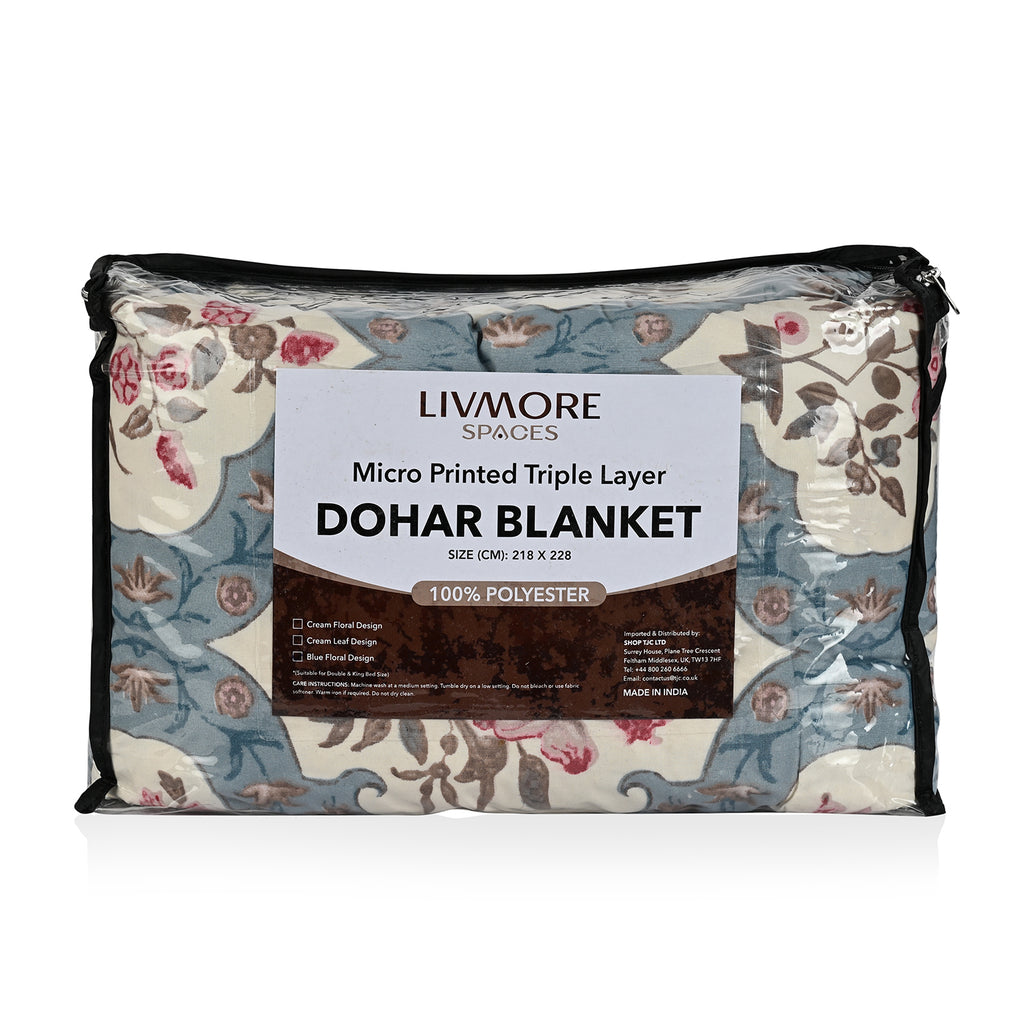 Livmore 4 Season Temperature Regulating Dohar (218 x 228 CM) - Light Blue_8287415_5
