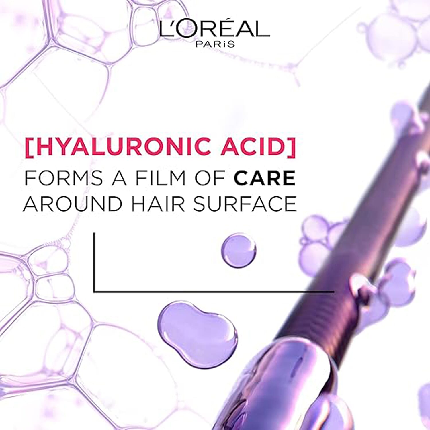 L'OrÃ©al Paris Elvive Hydra Hyaluronic Haircare Bundle â€“ Shampoo, Conditioner &amp; Serum | 3-Piece Set 8287942 3