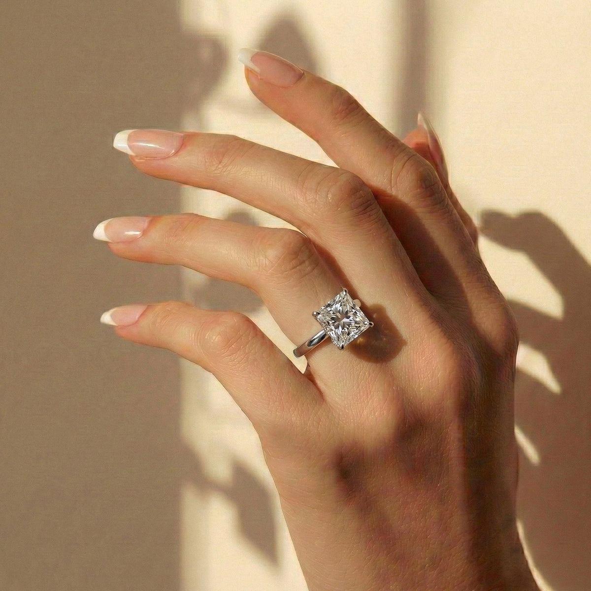 LUXURIANT IGI Certified 5 Ct. Lab Grown Diamond VS E-F Solitaire Ring in 950 Platinum 8287992 5