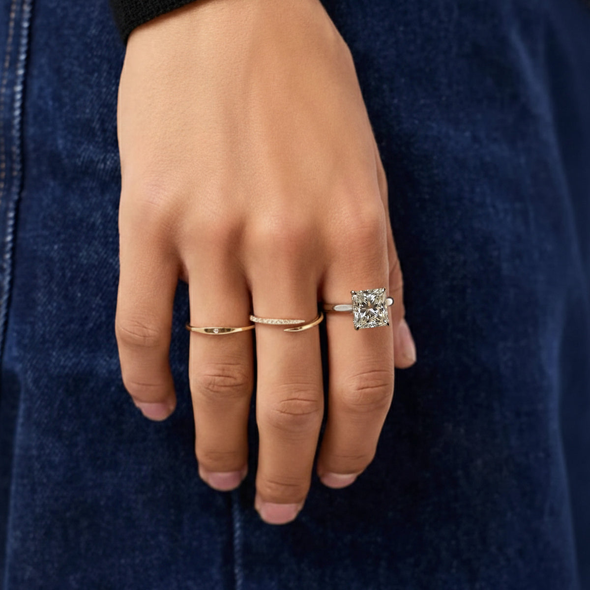 LUXURIANT IGI Certified 5 Ct. Lab Grown Diamond VS E-F Solitaire Ring in 950 Platinum 8287992 6