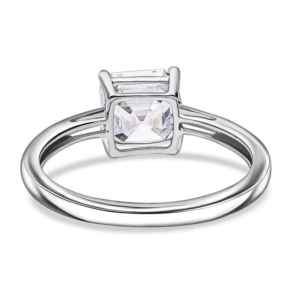 Luxuriant 950 Platinum IGI Certified Asscher Cut Lab Grown Diamond(VS/EF) Ring 5.06 Ct, Platinum Wt. 4.91 Gms._8288003_5