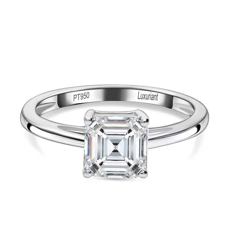 Luxuriant 950 Platinum IGI Certifed Lab Grown Diamond (VS/EF) Ring 3.06 Ct, Platinum Wt. 4.09 Gms._8288030