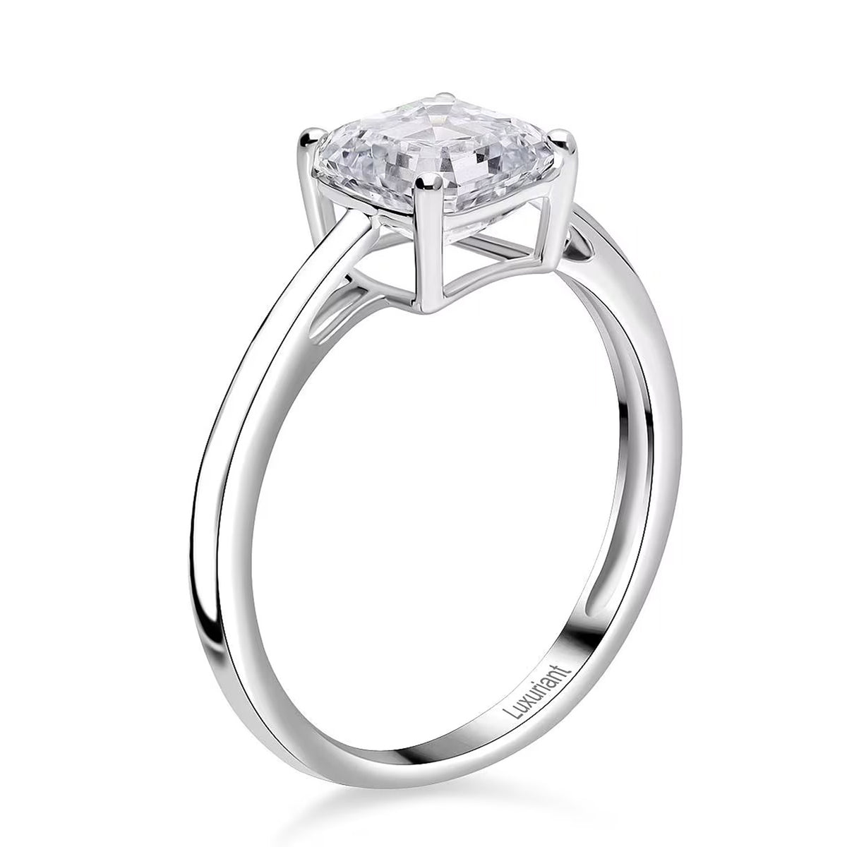 LUXURIANT IGI Certifed 3 Ct. Lab Grown Diamond VS E-F Solitaire Ring in 950 Platinum 8288030 4