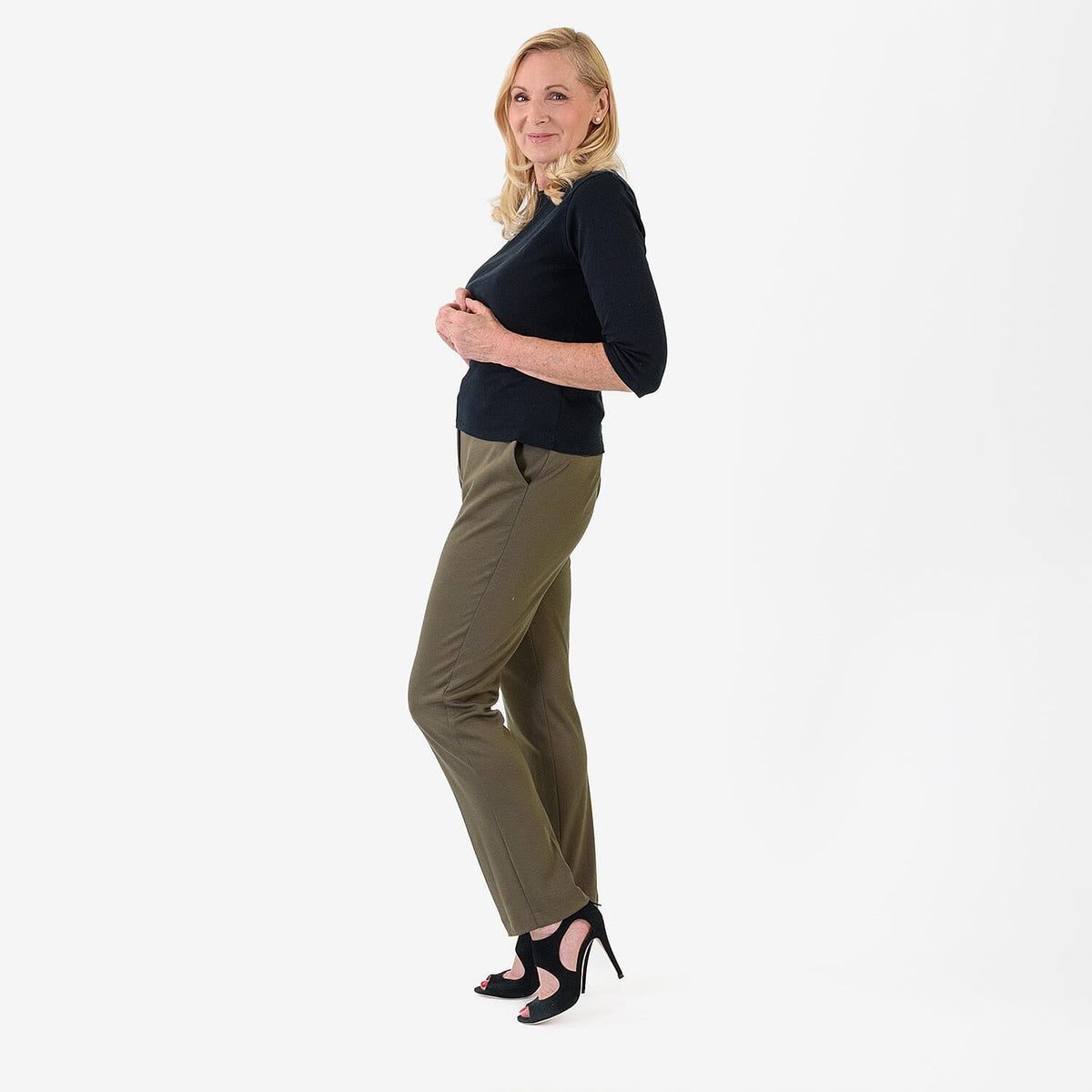 Classic Straight Leg Trousers (Size 22) - Khaki V32532244 1