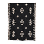Super Soft Oversized Floral Embroidery Scarf (180 x 65cm) - Black_8289981_6