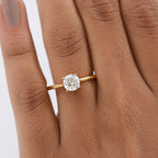 Luxuriant SI-G/H Lab Grown Diamond Solitaire Ring in 18K Vermeil Yellow Gold Plated Sterling Silver 1.09 Ct._8291799_2