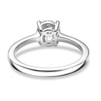 Luxuriant Lab Grown Diamond (SI/GH) Solitaire Ring in Rhodium Overlay Sterling Silver 1.05 Ct._8291803_4